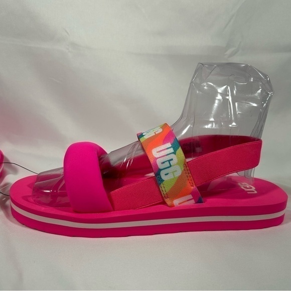 UGG Kids Zuma Sling Girls Sandals Pink Strappy Size 6 - Picture 5 of 8